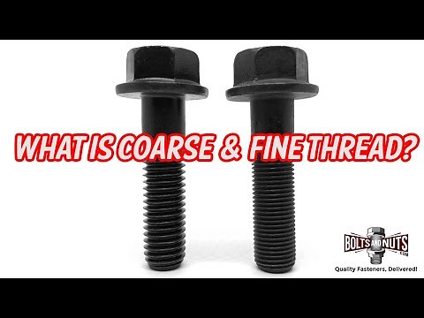 Coarse & Fine Thread Fastener Pitches Explained and How To Measure Thread Size