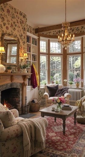 English Cottage Interior Design — Floral & Cozy Home Vibes