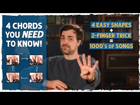 First Guitar Chords You MUST Learn - Easiest Beginner Guitar Chords To Play 1000s of Songs