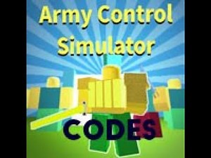 ALL CODES IN ARMY CONTROL SIMULATOR | Roblox