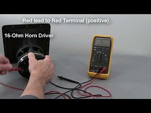 Testing Speakers with a Multimeter - 4 Examples.