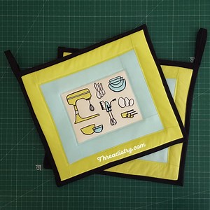 How to sew a pot holder: sewing for beginners