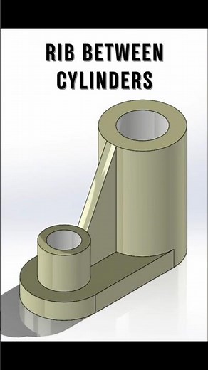 Beginner’s Guide to Rib Design Between Cylinders – SolidWorks