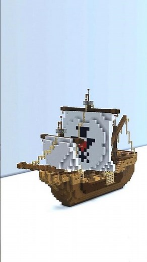 How to build a Pirate Ship in Minecraft? #shorts