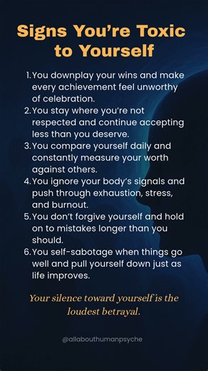 Signs You’re Toxic to Yourself