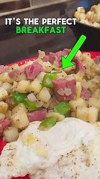 The Easy Way to Make DELICIOUS Corned Beef Hash and Eggs