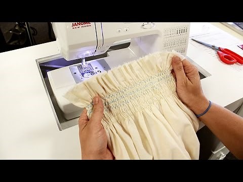 How to do Smocking on Fabric Using the Janome DC1050