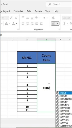 How to Count Cells with Text in Excel