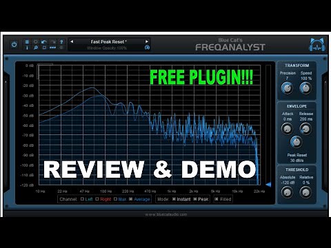 Free Spectrum / Frequency Analyzer Plugin for all DAWS! Blue Cat Audio Freqanalyst