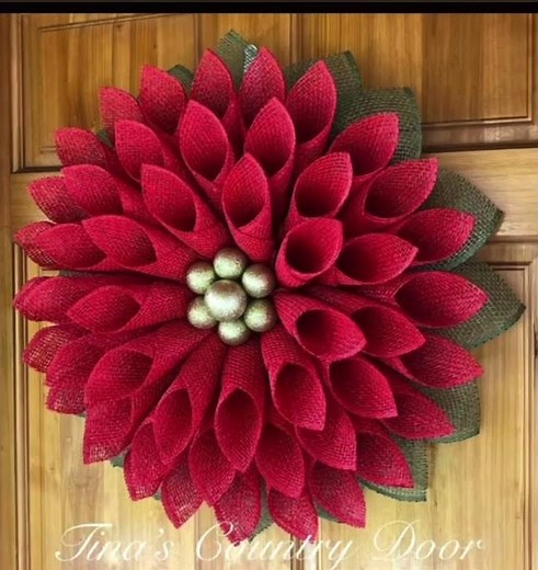 How To Make A Flower Wreath | How to Make Angel Wings Wreath | Tutorial for Poly Burlap Wreath