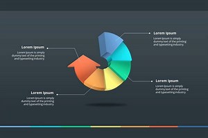 How To Make 5 Steps 3D Arrow Circle Infographic In Powerpoint - Slide Design