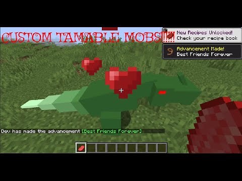 How to Make Custom Tamable Mcreator mobs