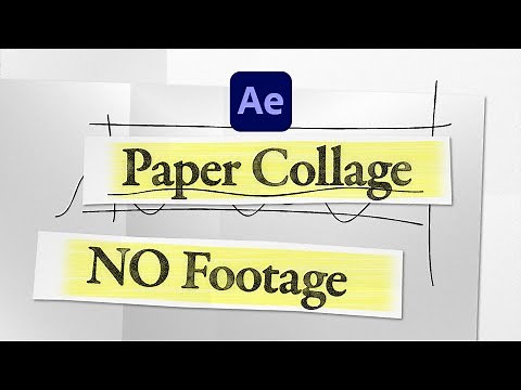 Paper Collage Title Animation | After Effects Tutorial