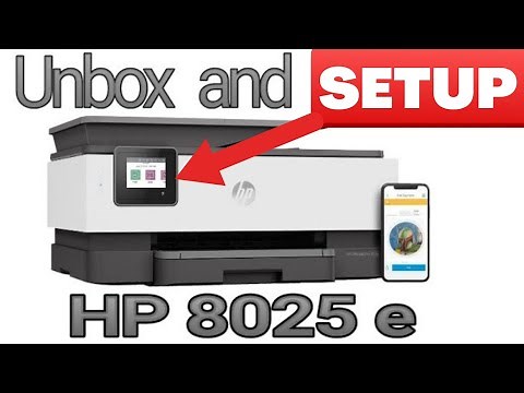 Setup new HP 8025e All in one printer #HP