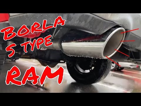 Borla S type Exhaust 2020 Ram install before and after sound