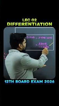12th Std Maths Short Trick | Differentiation Type 01 | Pradeep Giri Sir #12thmaths #differentiation