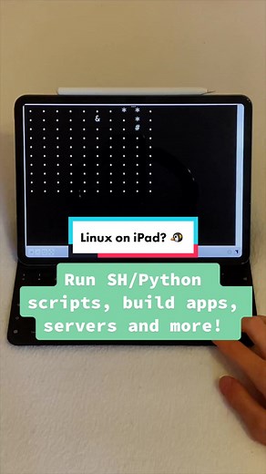Compiling code or even running Minecraft servers on iPadOS? No problem! See how! #techtok #linux #linuxlove #apple #ipad #ipados #dev #coding #geek