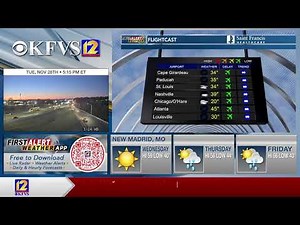 KFVS12 First Alert Weather 24/7 Stream | November 28, 2023