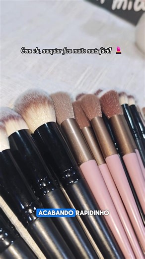 Kit 13 Pçs Pincéis De Maquiagem Contorno Kabuki Profissional#tiktokshop #maquiagemtiktok #produtos