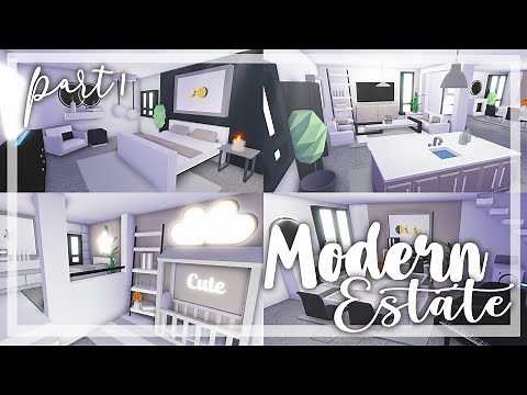 Modern Minimalistic Estate Home Speed Build (PART 1) || Roblox Adopt Me