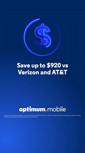 49K views · 5 comments | Opt in to Optimum Mobile to get 2 Unlimited lines for only $45/mo. Save up to $920 vs Verizon and AT&T | Optimum | Facebook