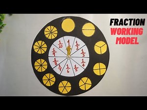 Maths Project | Maths Working Model | Fraction Model | Fraction Project | Maths tlm | Maths Model