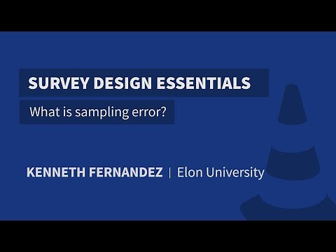 What is sampling error?