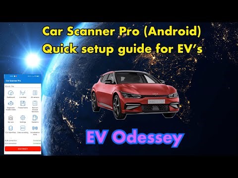 Car Scanner for Android quick setup guide for EV6/Niro EV/Ioniq 5 & 6,Genesis GV60 & GV70