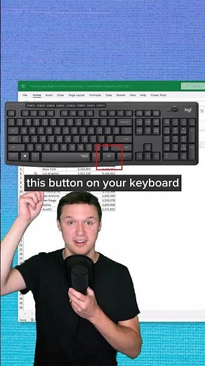 Right Click Shortcut Key In Excel #excel #shortcutkeys