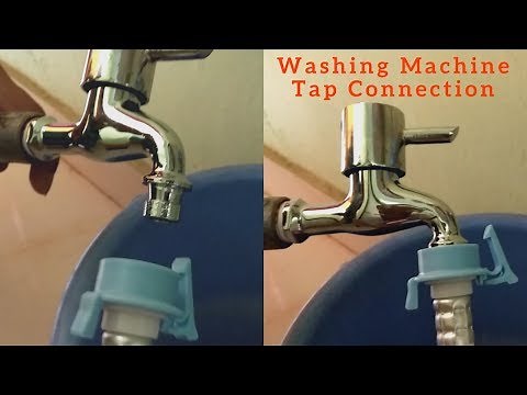 Washing Machine Tap Connection from Tank Using Tube demonstration