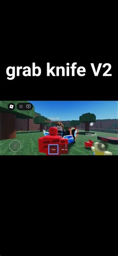 grab knife V2 #roblox #grabknife