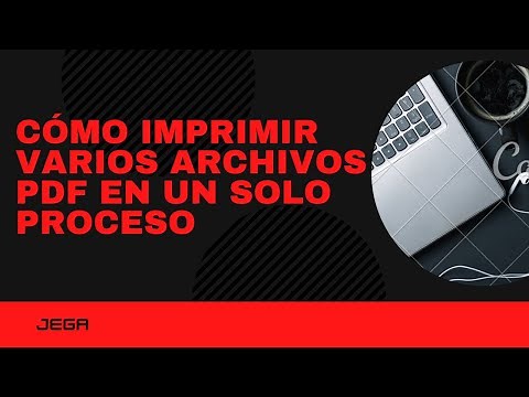 Cómo imprimir varios archivos PDF en un solo proceso
