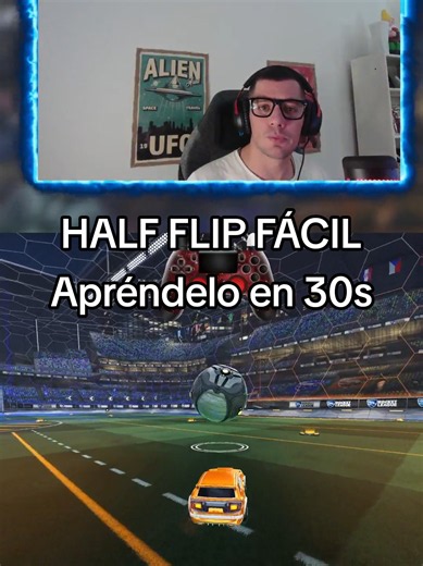 Cómo hacer HALF FLIP en Rocket League FÁCIL 🚗💨 #rocketleague #halfflip #rocketleagueespañol #rocketleaguetutorial #gaming
