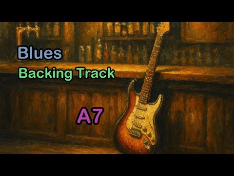 Blues in A Guitar Jam Backing Track