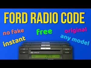 How to enter the car radio code on Ford Fiesta (2002-2008)