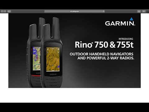 Garmin Rino 755t The Ultimate Survivalist 2-way Radio!!!