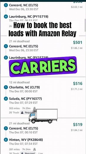 How to book better loads using the Amazon Relay Portal. 🚚💰