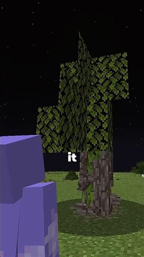 This monster is pretending to be a tree #minecraft