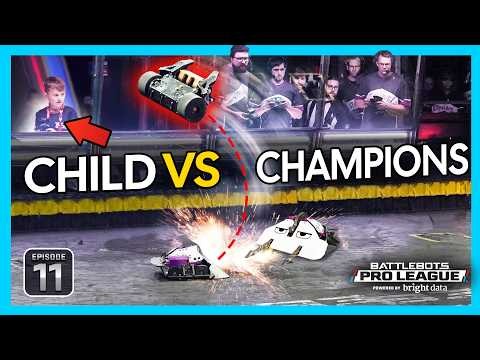9 Years Old vs a World Champion | BattleBots Pro League EPISODE 11 | Powered by Bright Data