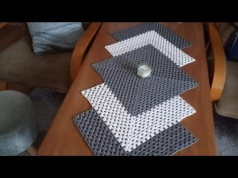 How to crochet Table Mat // Table Runner, full tutorial