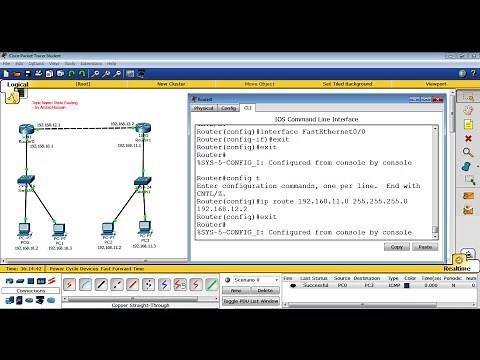 How to configure Static Routing using CLI