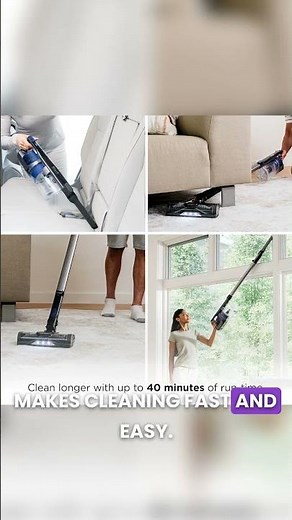 Shark IX141 Cordless Stick Vacuum | Quick & Easy Cleaning