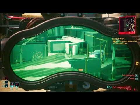 Cyberpunk 2077 Combat (Sniping Enemies)