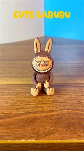 Building Labubu from clay - start to finish #labubu #clay #diy