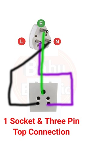 3 pin top, Socket Connection #electrical #shorts #electronic #board_wiring #automobile #sockets
