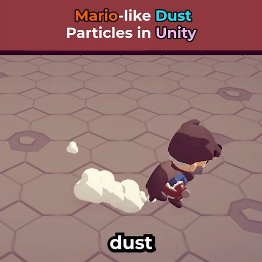 Footstep Dust Poofs Effect in Unity using Particle System