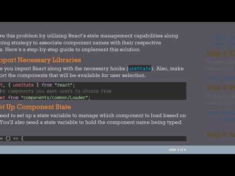 How to Dynamically Load a Component by Its Name in React