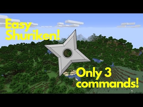 How to make a ninja star / shuriken on minecraft using commands! 1.19.50