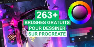 263 pinceaux Procreate gratuits pour dessiner sur le logiciel - Blog Tuto.com