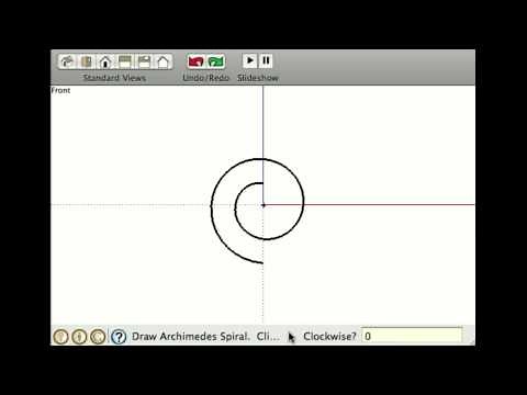 Draw spirals and Cornu splines interactively in SketchUp